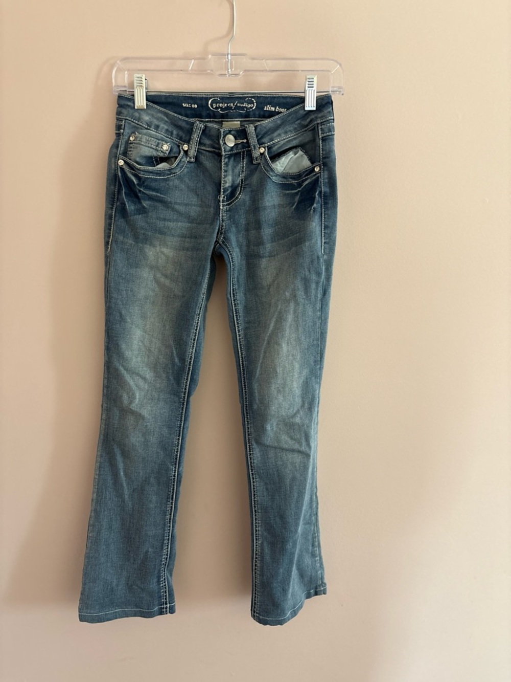 Project Indigo Women's Medium Blue Slim Boot Jeans Size 00